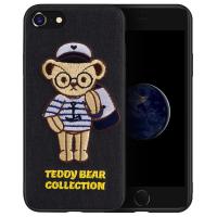 iPhone8 正版TeddyBear 刺繡泰迪熊保護殼