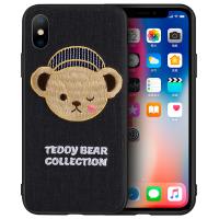iPhone Xs Max 正版TeddyBear 刺繡泰迪熊保護殼