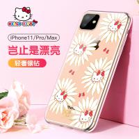 iPhone 11 Pro Hello Kitty 輕奢系列鑲鑽彩繪軟殼