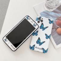 iPhone 11 Pro Max 相框IMD系列藍蝶(含膜)保護殼