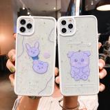 iPhone Xs 紫色小熊保護殼