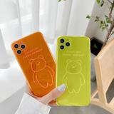 iPhone8 線條熊螢光保護殼
