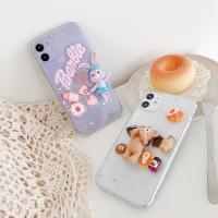 iPhone Xs 滴膠立體達菲熊/芭蕾兔保護殼