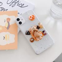 iPhone 11 Pro Max 滴膠立體達菲熊/芭蕾兔保護殼