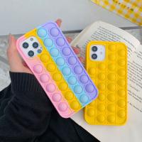 iPhone Xs 立體彩虹減壓硅膠保護殼