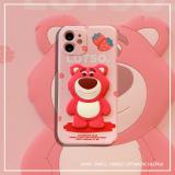 iphone 12 Mini 粉色草莓熊...