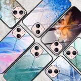 iPhone 13 mini 大理石紋玻璃保護殼