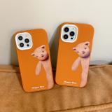 iPhone 13 mini 布偶熊三合一液態硅膠殼