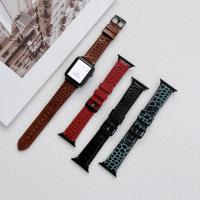 Apple Watch Series 7  41mm 鰐魚皮紋真皮錶帶