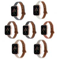 Apple Watch Series 7  45mm 小瘦身雙釘扣真皮錶帶