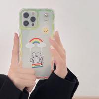 iPhone 12 Pro Max 小熊秋千(含太陽掛飾)波浪紋保護殼