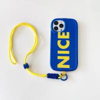 iPhone 11 Pro Max 英文字NICE+掛脖長繩(T02款)IMD保護殼